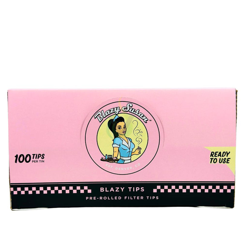 Blazy Susan 100ct Pre Rolled Filter Tips Tin Case