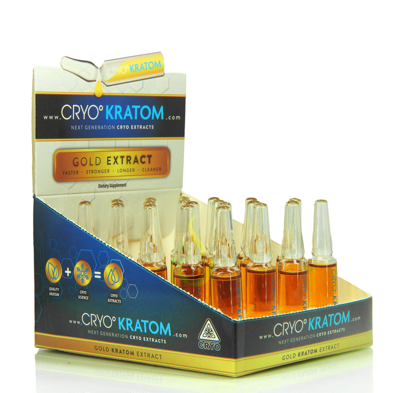 Cryo Kratom Amplule Gold Extract Case