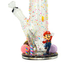 14 inch Hand made Characters Glass Straight Tube Pipe 28oz Weight