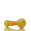 Glass Hand Pipe Gold Fumed Latticinio Spoon