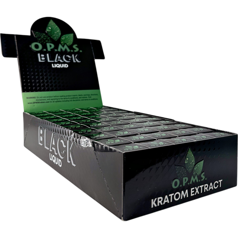 OPMS Liquid Black Kratom Shot - 8.8mL Case