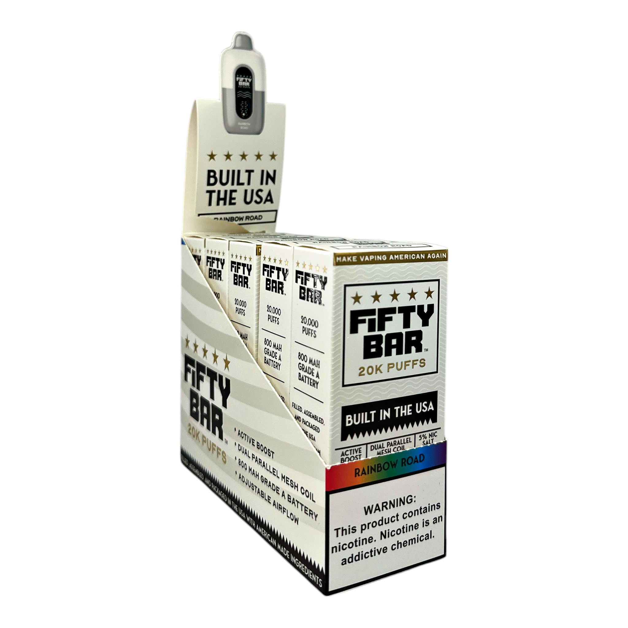 Fifty Bar 20K Puffs Disposable Vape Case