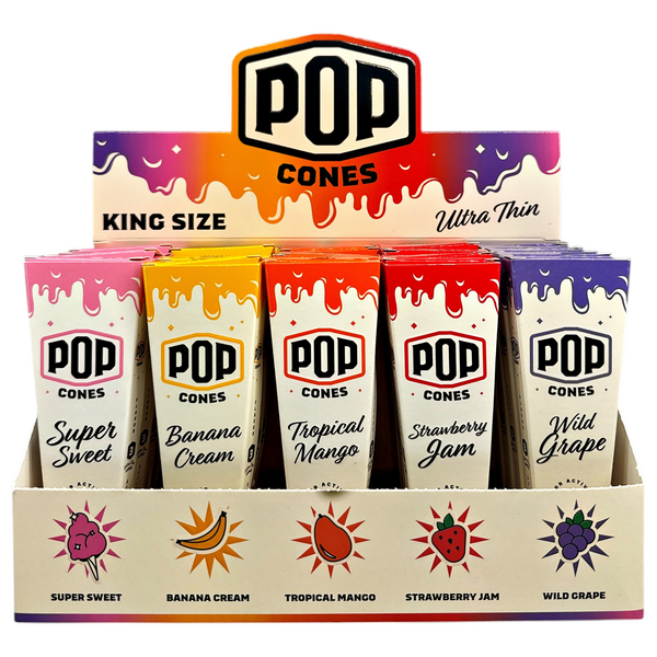 Pop Cones Ultra Thin King Size Variety Case