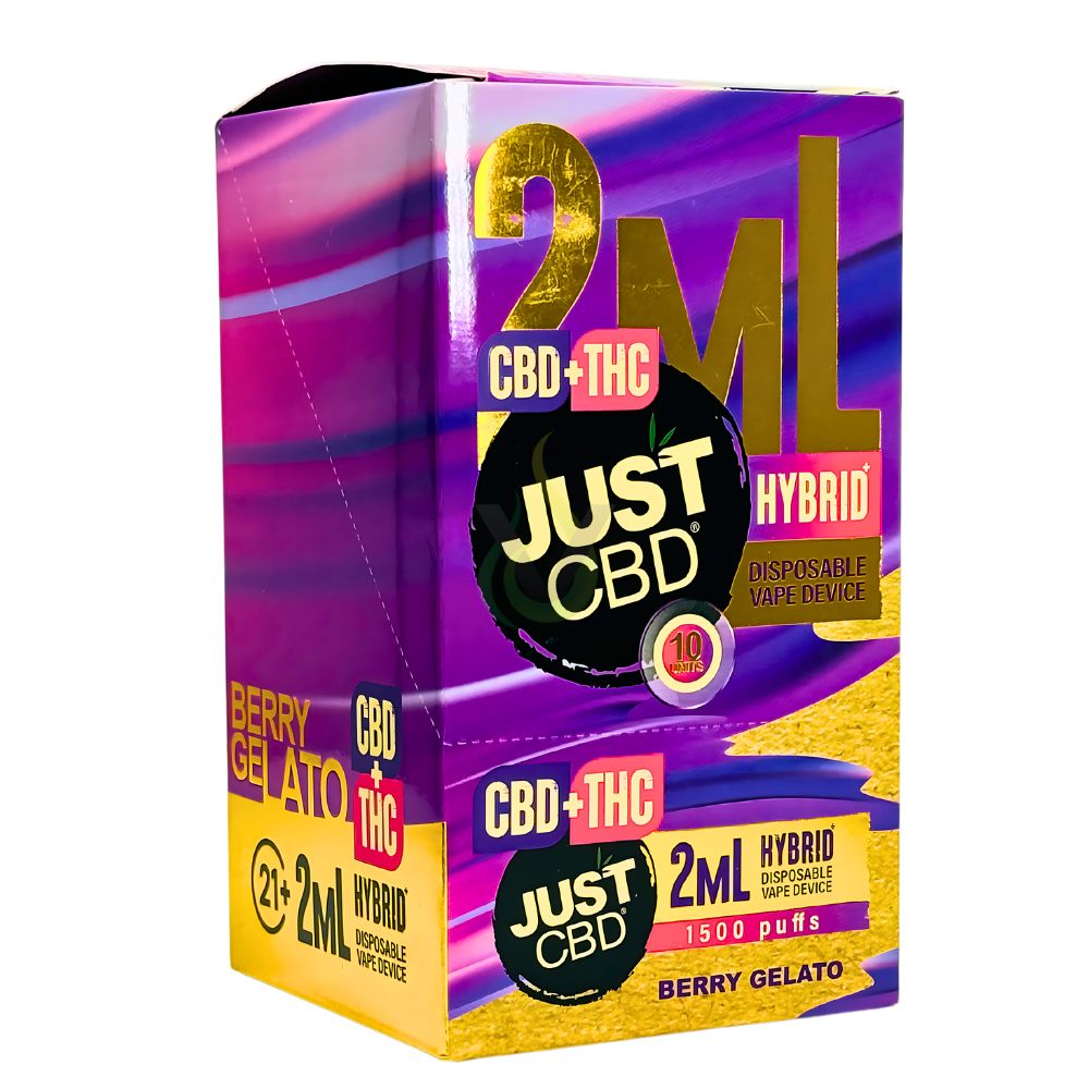 Buy Just CBD 2mL CBD + THC Disposable Vape Case - Full Spectrum Blend Buy Just CBD 2mL CBD + THC Disposable Vape Case - Full Spectrum Blend