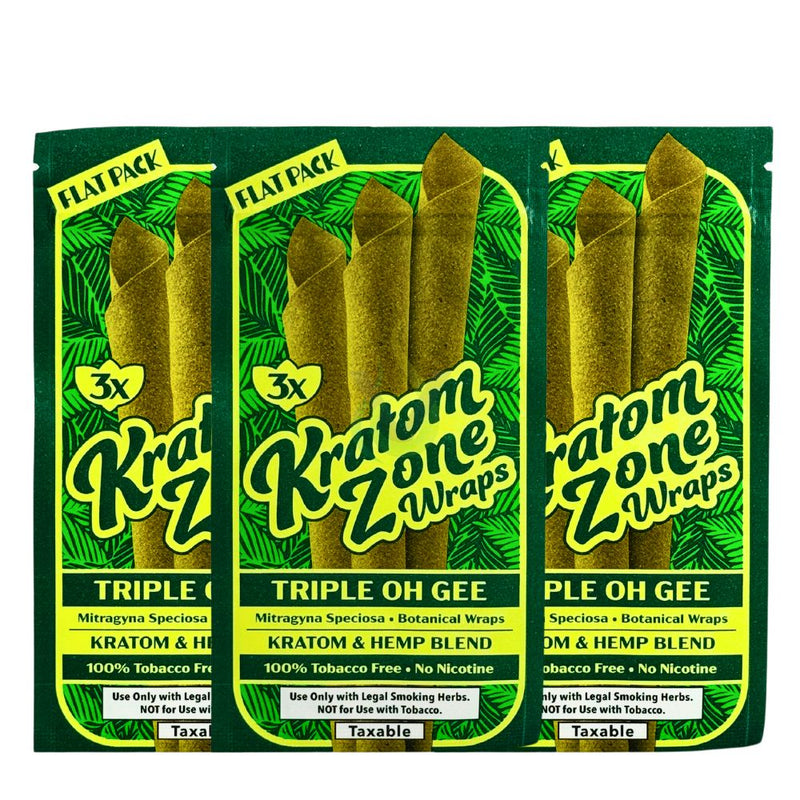 Kratom Zone Wraps 3pk Case