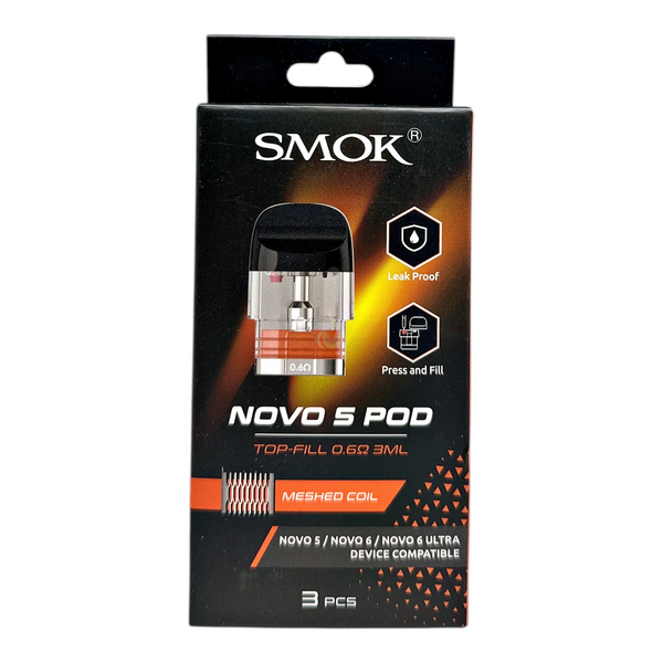 Smok Novo 5 Top Fill 3ml Pods Wholesale - The Vapor Supplier Smok Novo 5 Top Fill 3ml Pods Wholesale - The Vapor Supplier