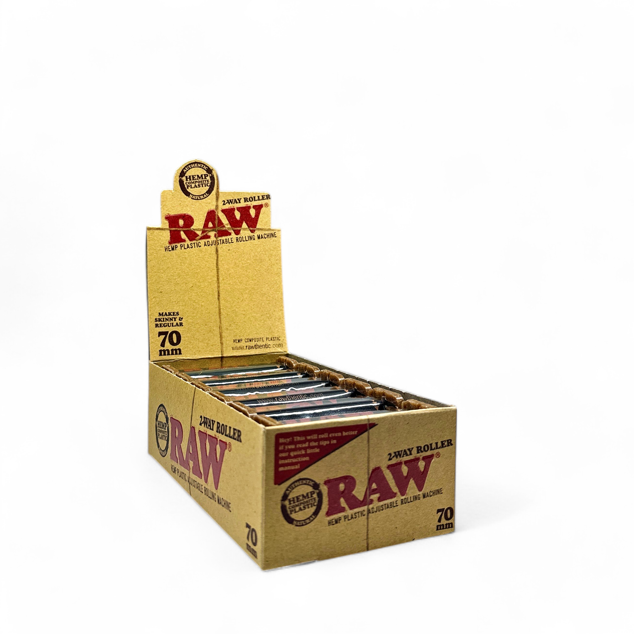 Raw 2 Way Hemp Plastic Roller Case