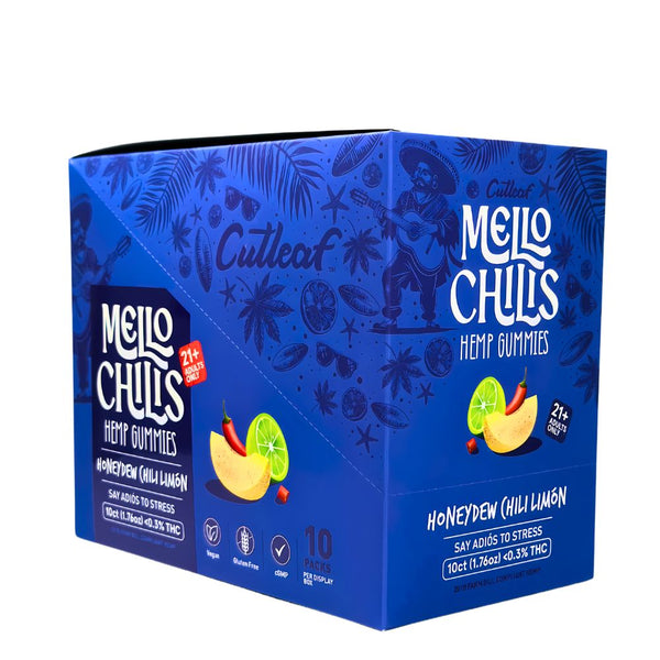 Cutleaf Mello Chilis Hemp Gummies Case