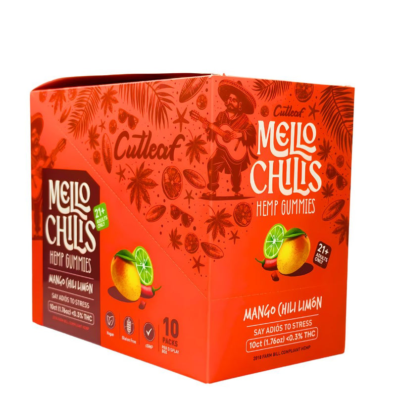 Cutleaf Mello Chilis Hemp Gummies Case