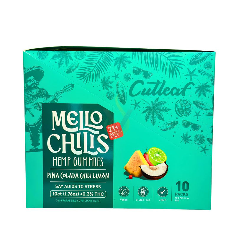 Cutleaf Mello Chilis Hemp Gummies Case