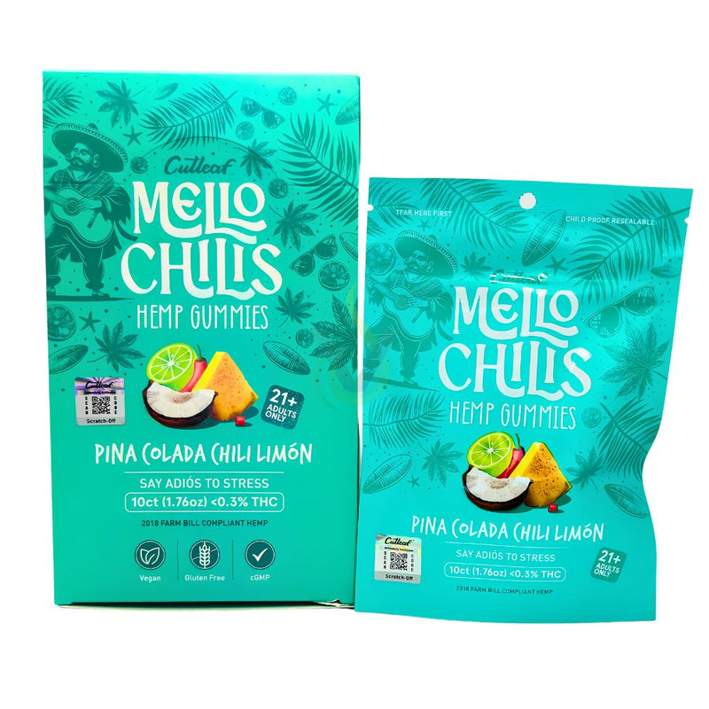 Cutleaf Mello Chilis Hemp Gummies Case