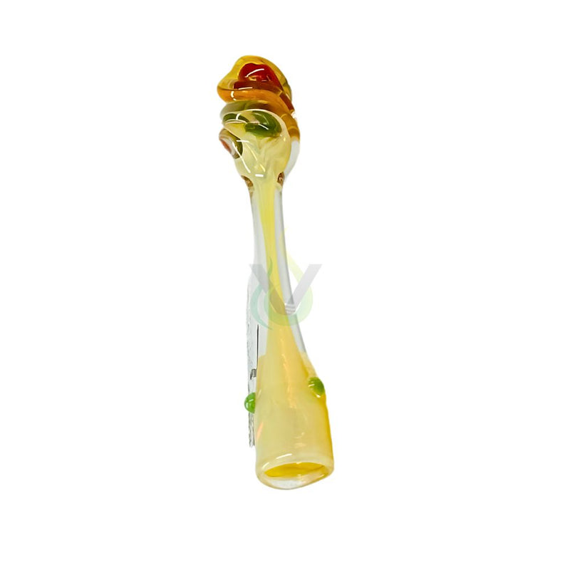 5" Rasta Long Head Chillum