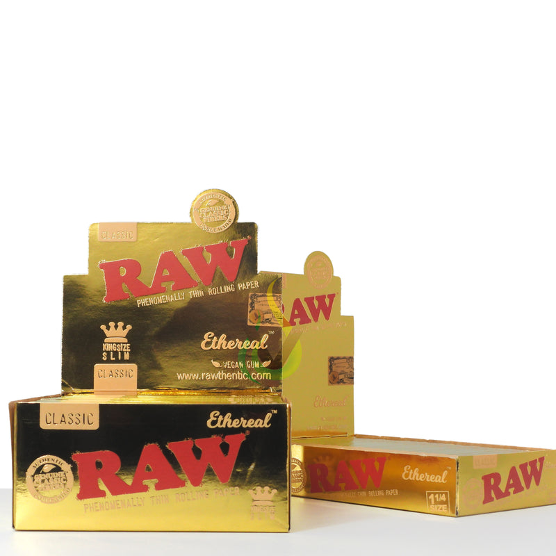 RAW Ethereal Thin Rolling Papers Case