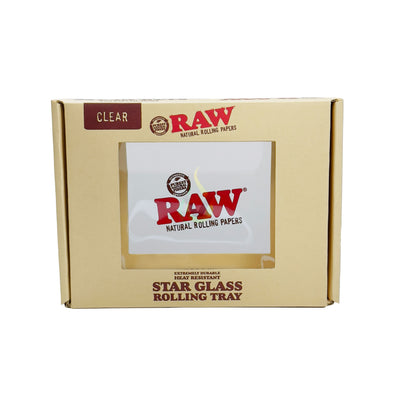 Raw Star Glass Rolling Tray
