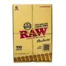 Raw 100ct Pre Rolled Cone Tips Case