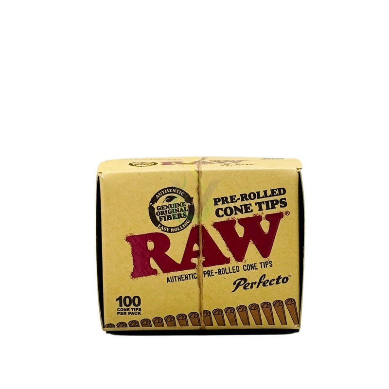 Raw 100ct Pre Rolled Cone Tips Case