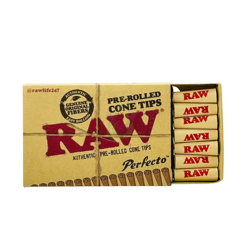 Raw 20ct Pre Rolled Cone Tips Case