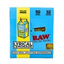 Raw X Lyrical Lemonade Organic Hemp Rolling Papers Case
