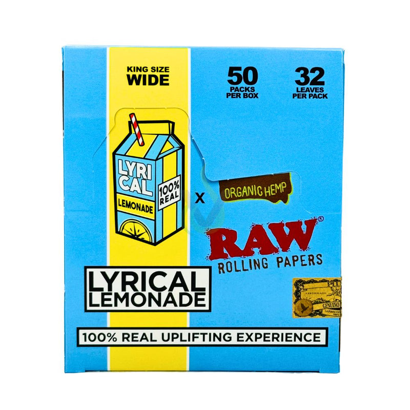 Raw X Lyrical Lemonade Organic Hemp Rolling Papers Case