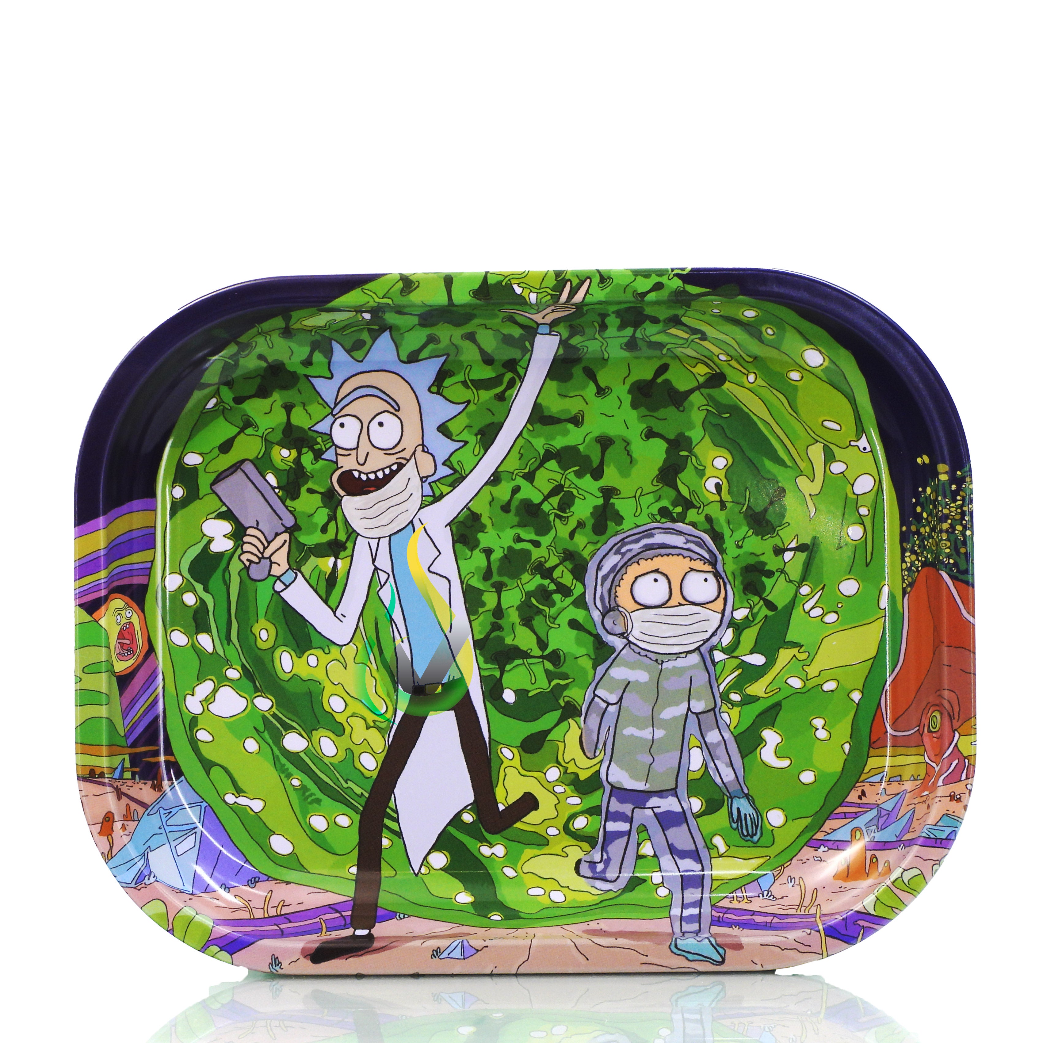 Metal Rolling Tray w/Stash Box