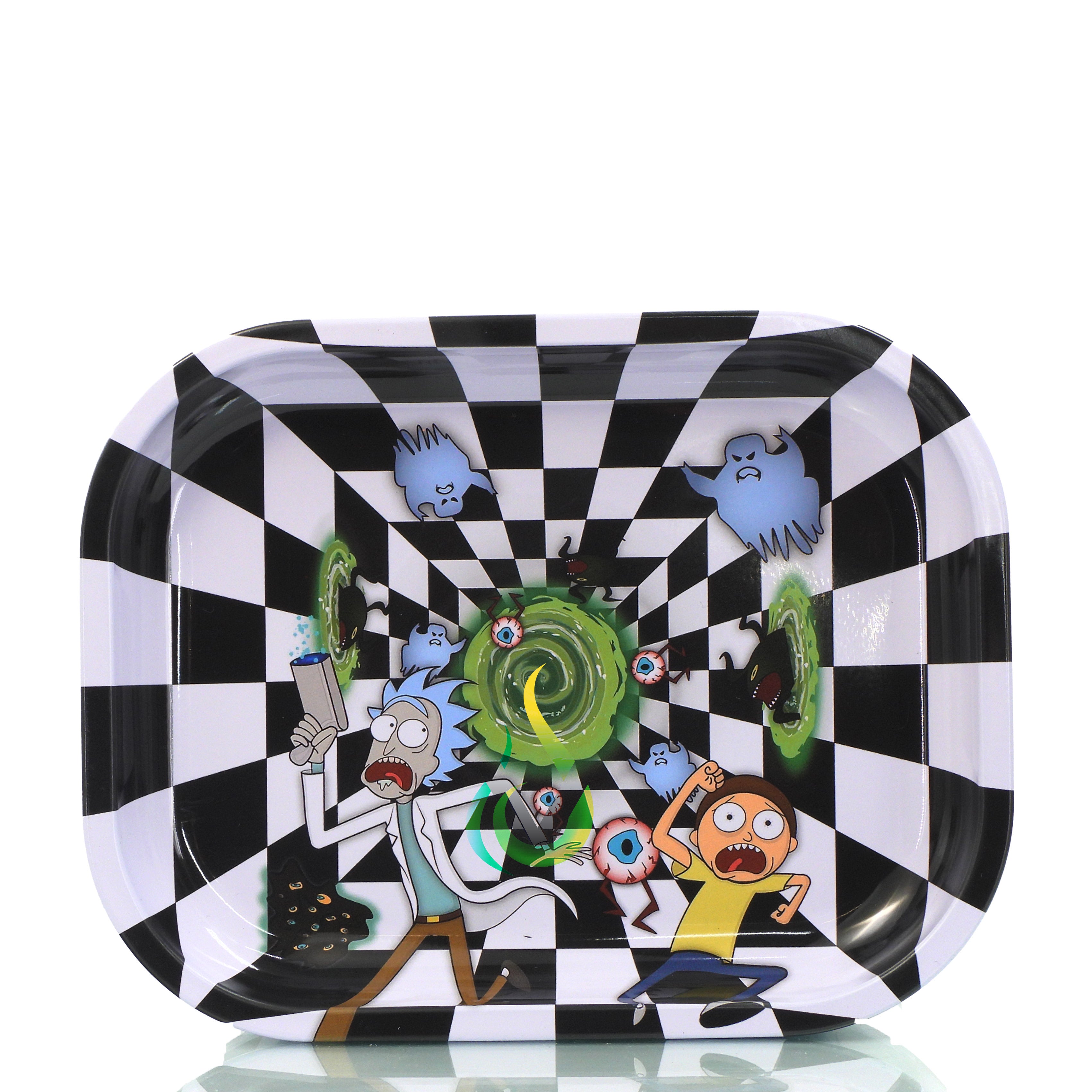 Metal Rolling Tray w/Stash Box