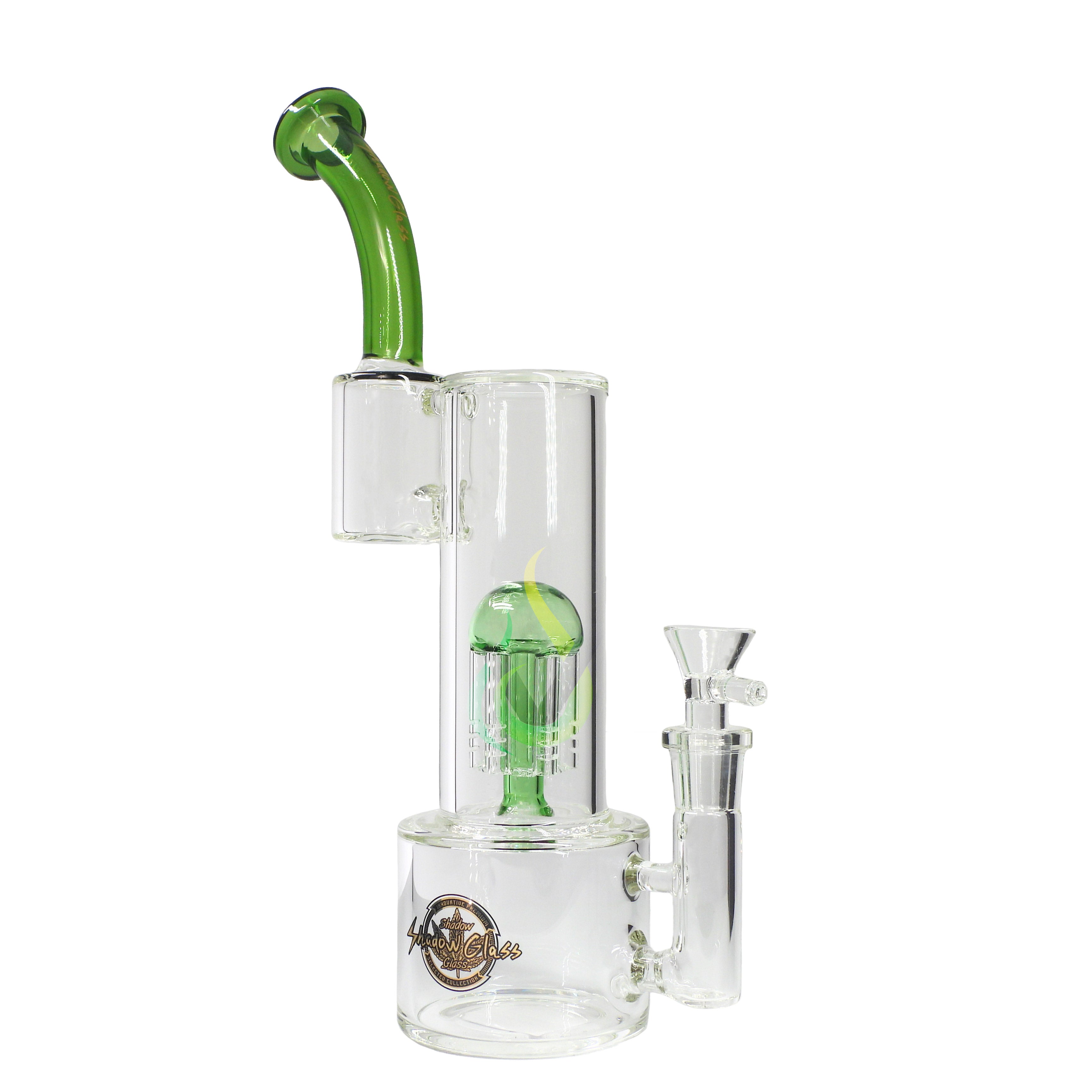 Shadow Glass 11.5 Inch Three Chamber Tree Perc Water Pipe