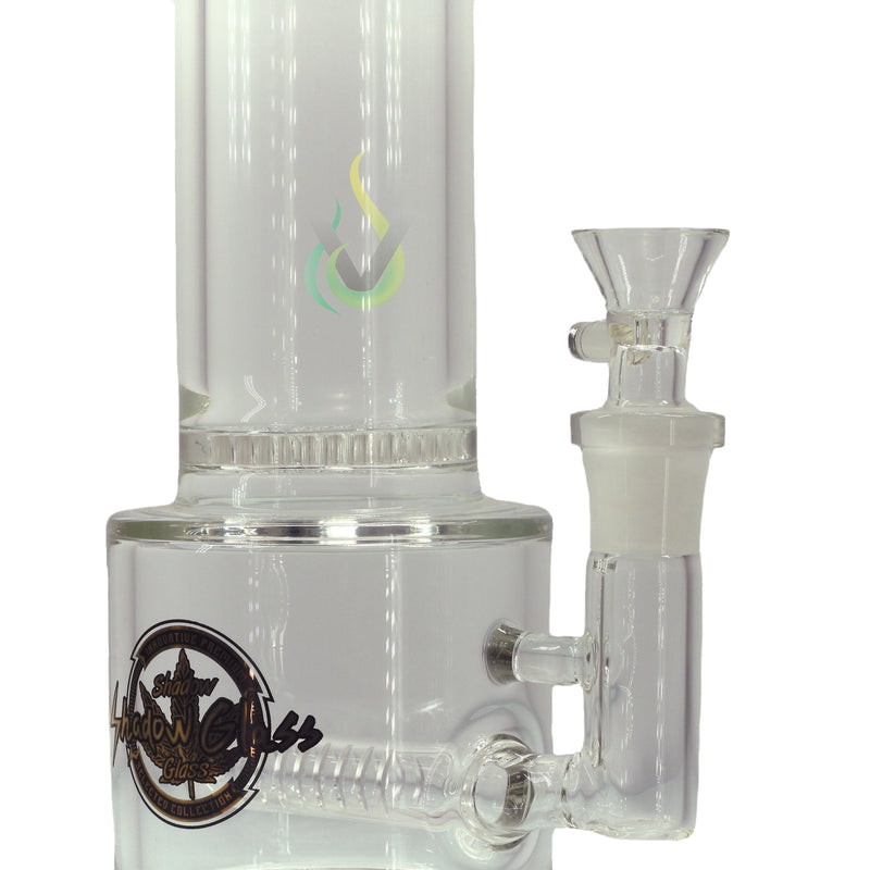 Shadow Glass Water Pipe Honeycomb Perc