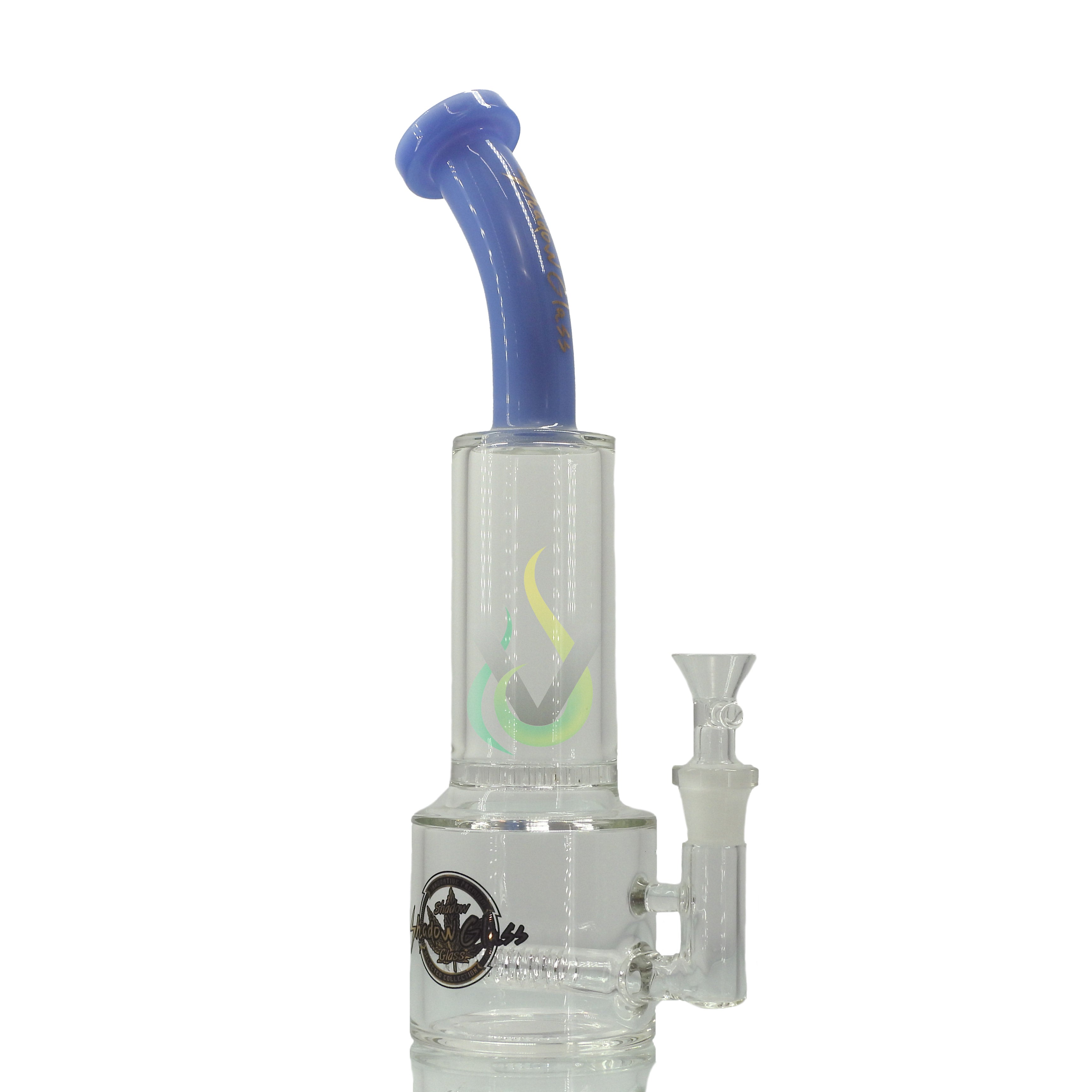 Shadow Glass Water Pipe Honeycomb Perc