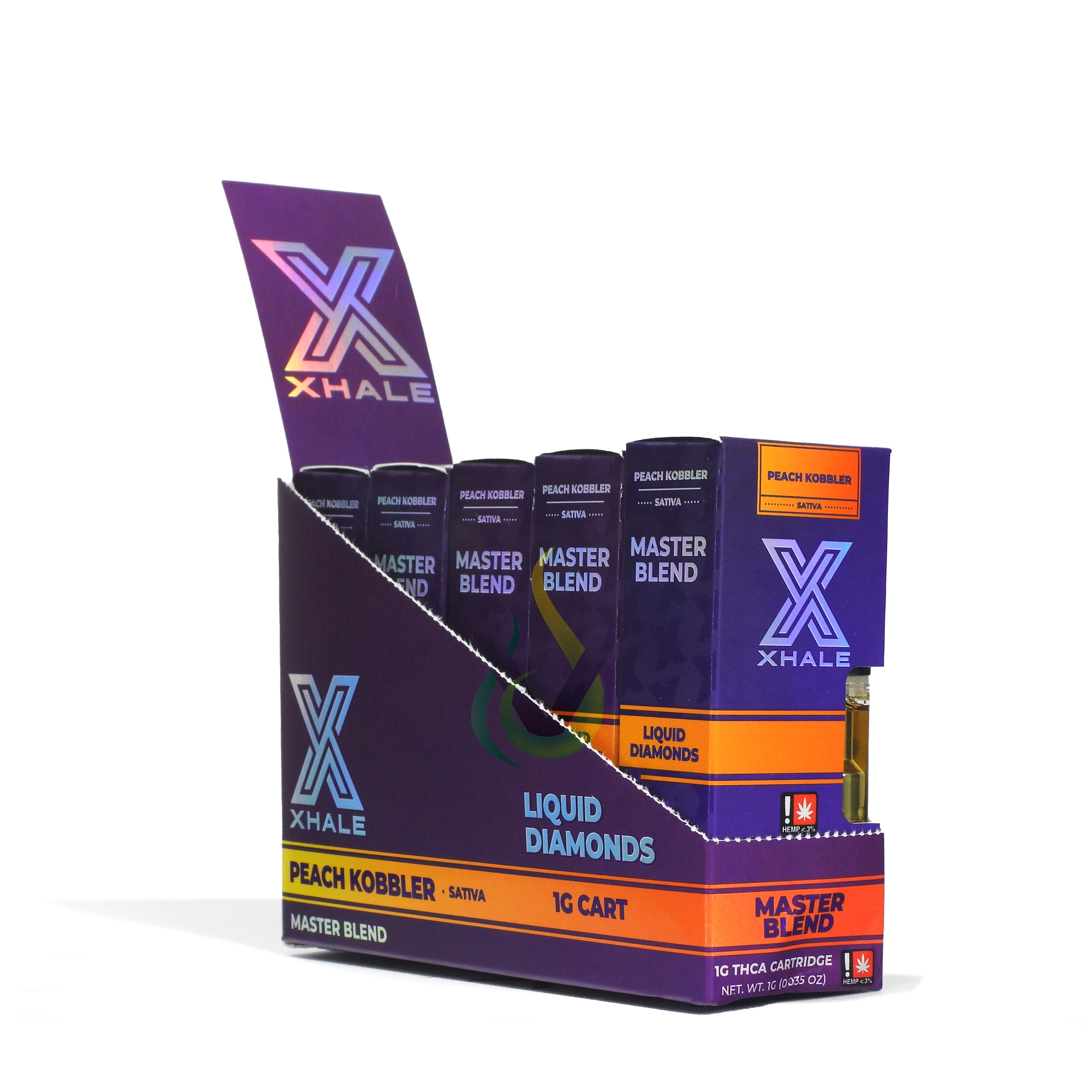 Xhale Liquid Diamonds Master Blend THCA x Px9 1G Cartridge Case