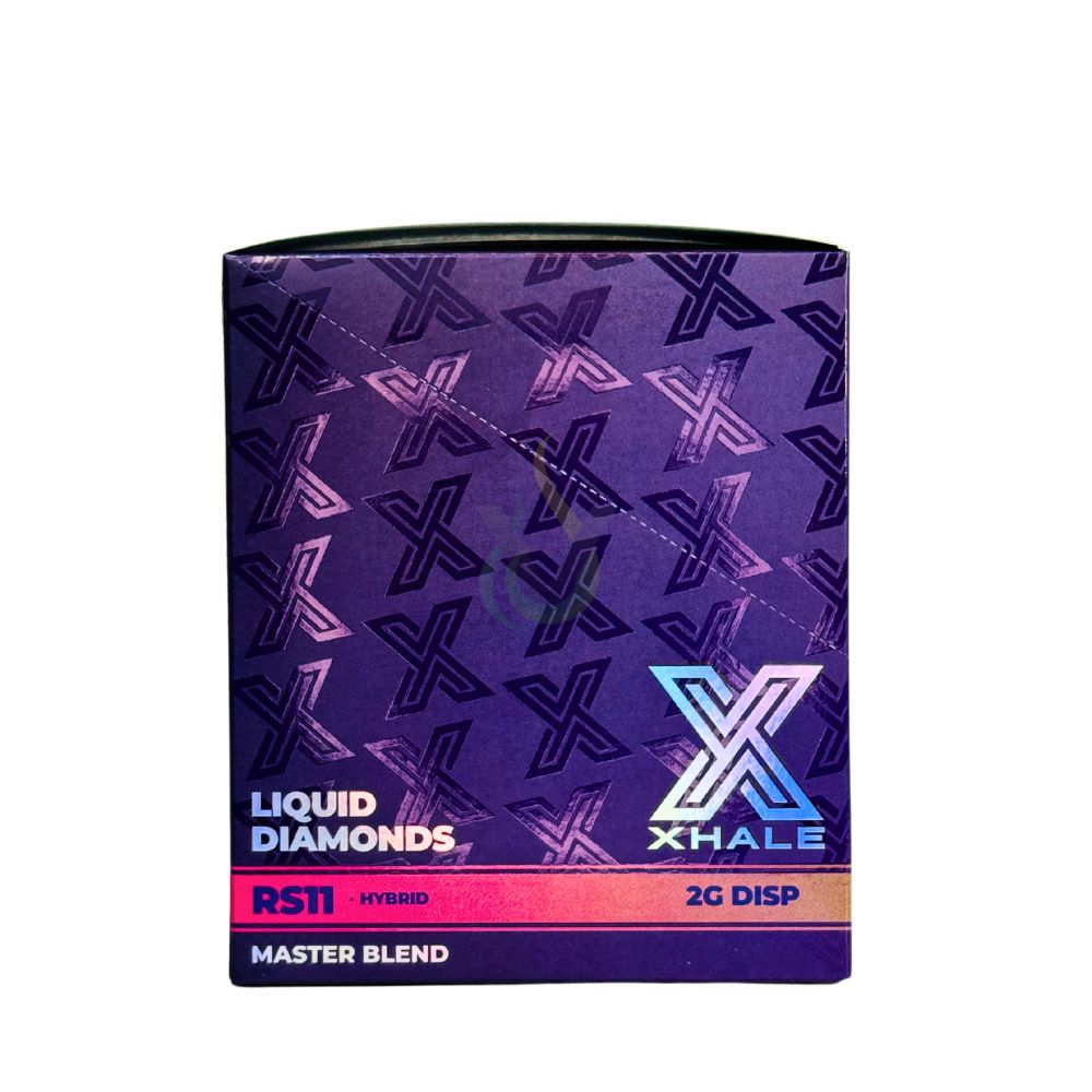 Xhale Liquid Diamonds Master Blend THCA X Px9 2G Disposable Vape Case