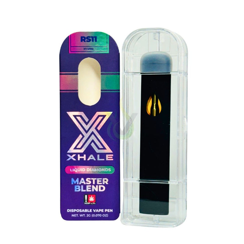 Xhale Liquid Diamonds Master Blend THCA X Px9 2G Disposable Vape Case