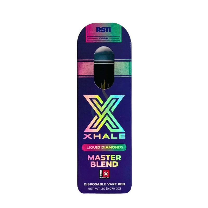 Xhale Liquid Diamonds Master Blend THCA X Px9 2G Disposable Vape Case