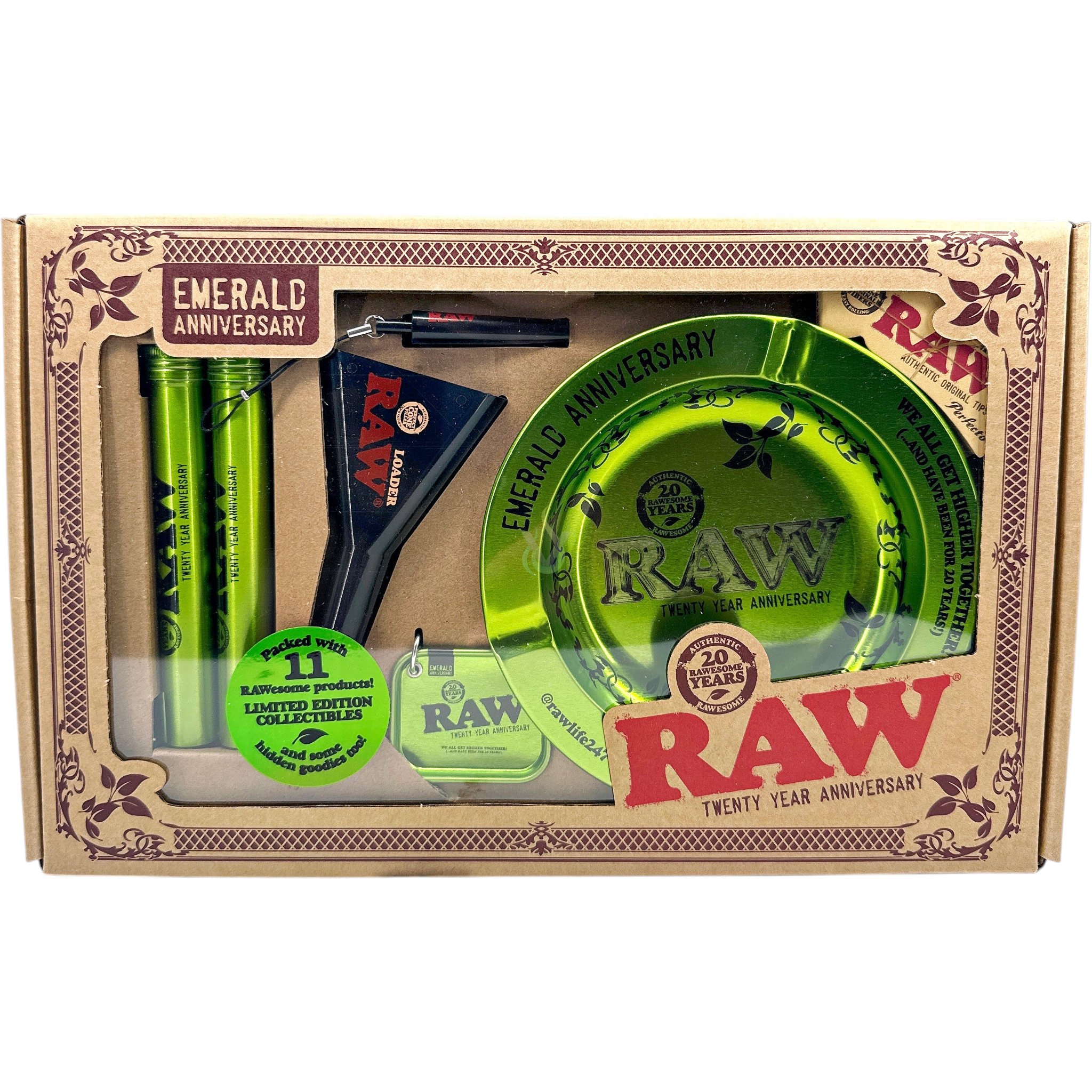 Raw Twenty Year Emerald Anniversary Limited Edition Gift Set