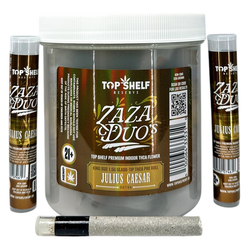 Top Shelf Reserve Zaza Duos THCA Pre Roll