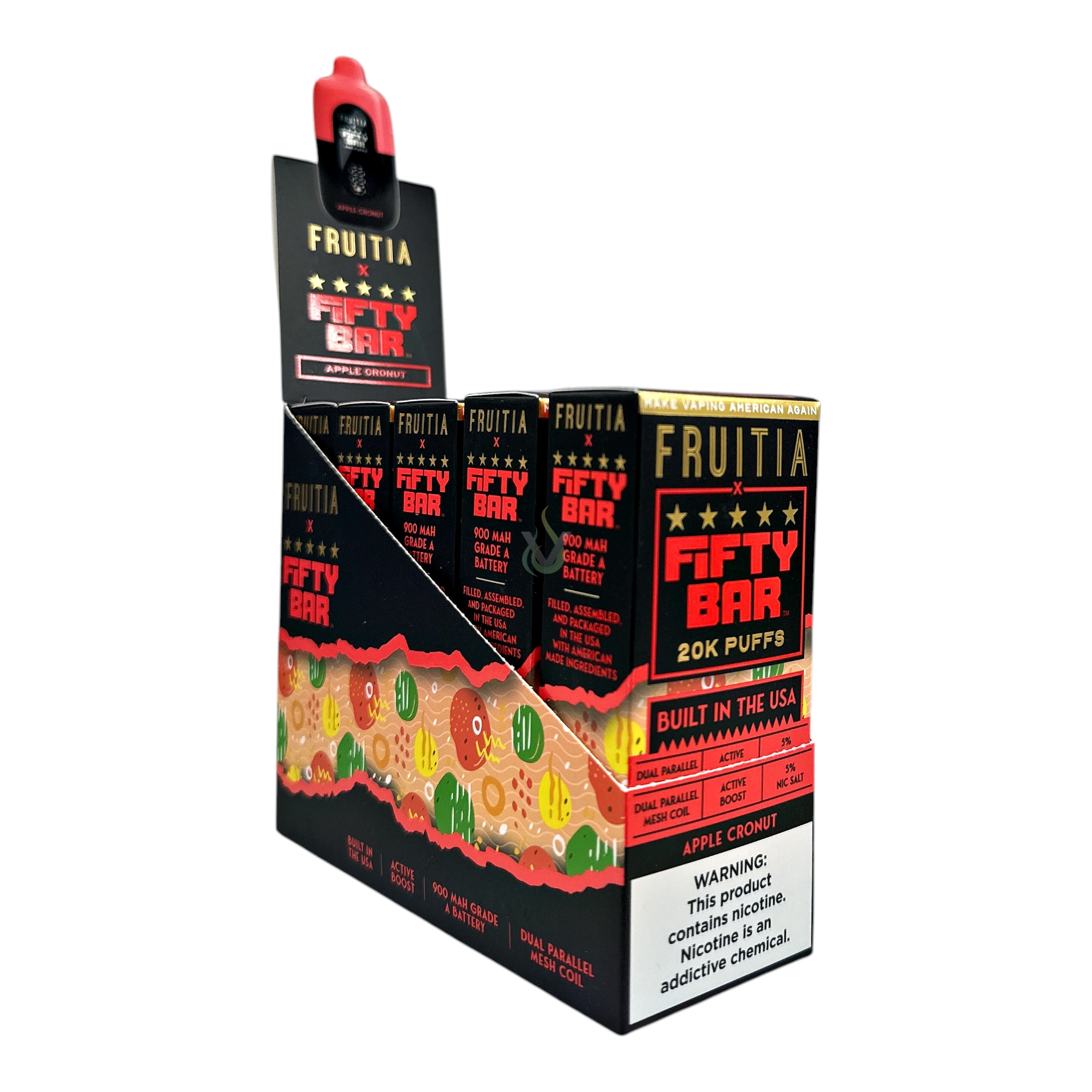 Fifty Bar 20K Puffs Disposable Vape Case