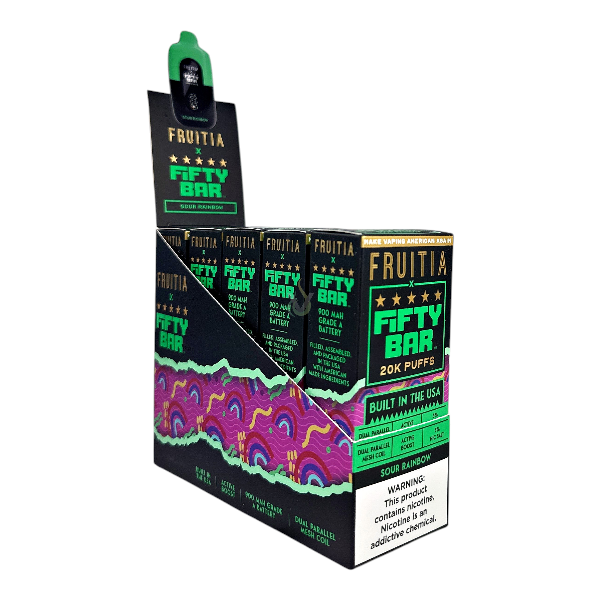 Fifty Bar 20K Puffs Disposable Vape Case