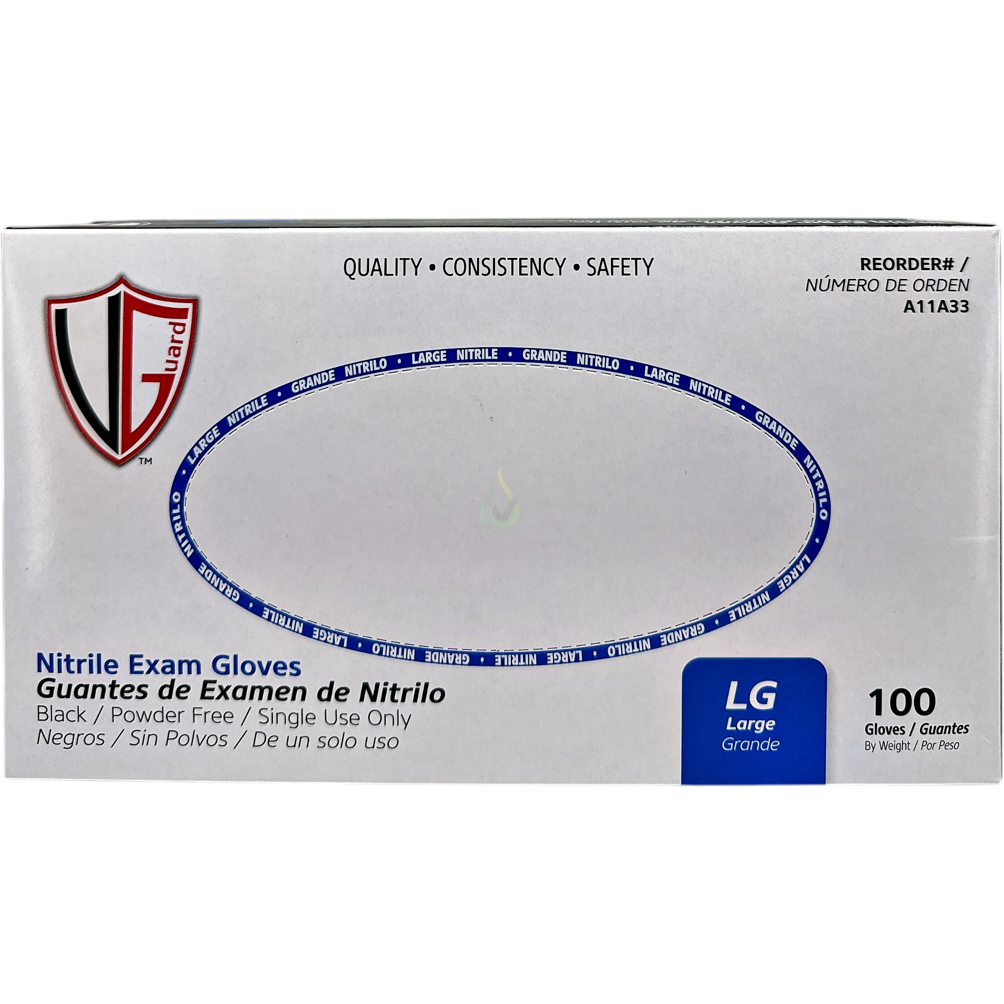 Vanguard Safety Nitrile Exam 100ct Gloves