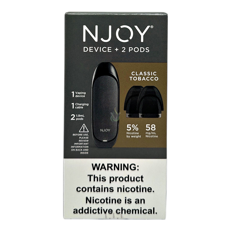 NJOY Device + 2 Pods All In One Kit Case