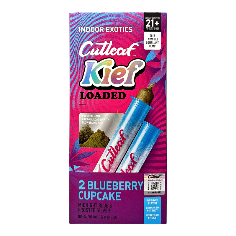 Cutleaf Kief Loaded Pre Rolls Case