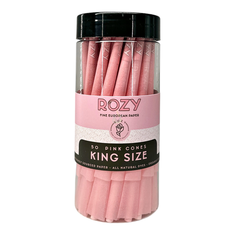 Rozy 50ct Pink King Size Pre Rolled Cones