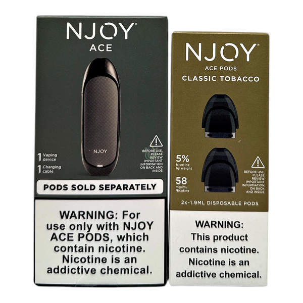 NJOY Device + 2 Pods All In One Kit Case