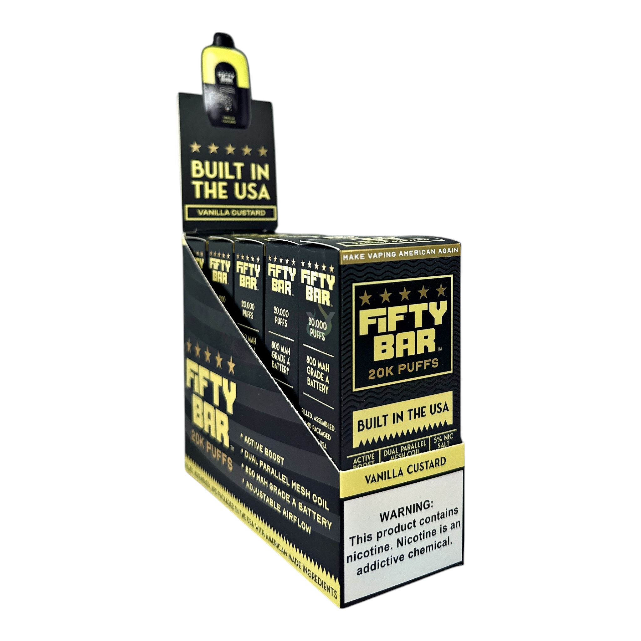 Fifty Bar 20K Puffs Disposable Vape Case