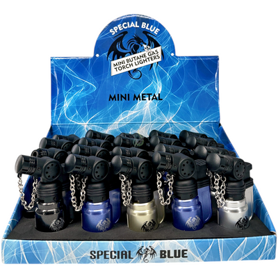 Special Blue Mini Metal Torch Lighter