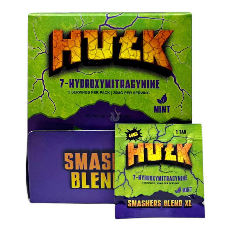 Hulk 7 Hydroxymitragynine Smashers Blend XL Packet Case