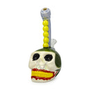 Ceramic Spooky Skull Water Pipe