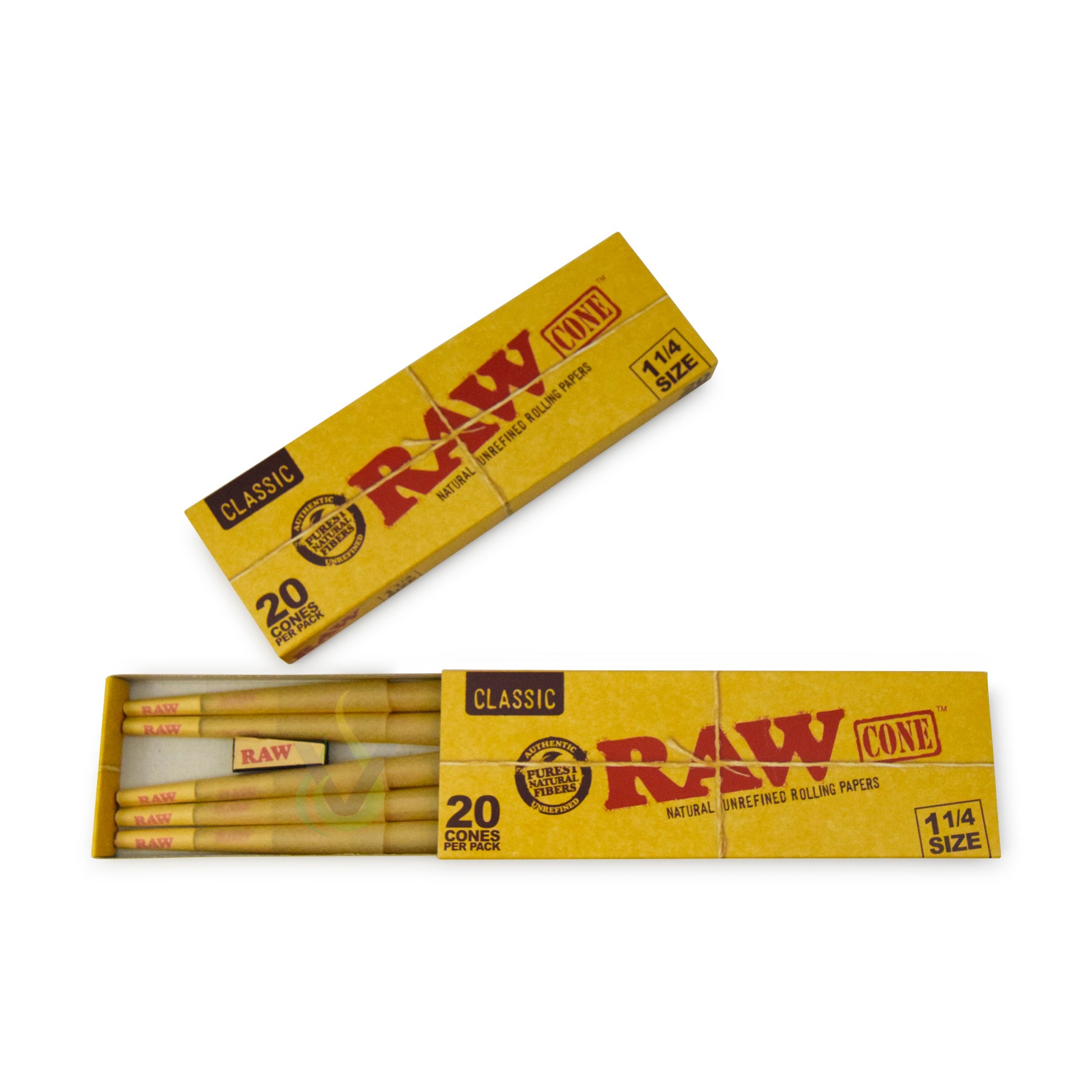 Raw (20ct) 1 1/4 Pre-Rolled Cones Case