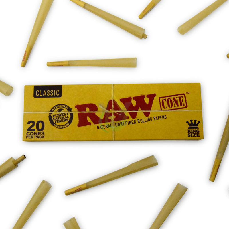 Raw (20ct) King Size Pre-Rolled Cones Case