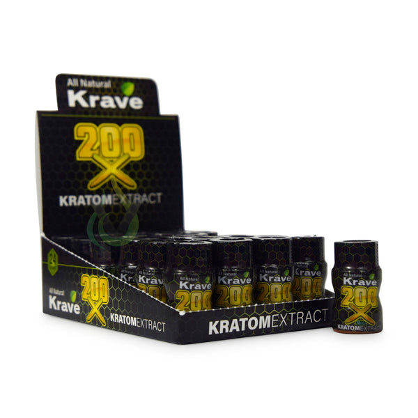 Krave Kratom 200x Extract Shot Case
