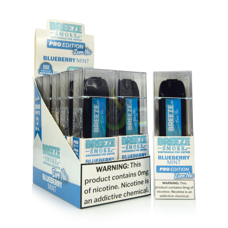 Breeze Pro 0% Nicotine Disposable Vape Case