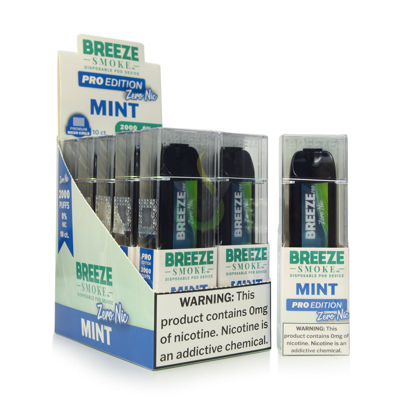 Breeze Pro 0% Nicotine Disposable Vape Case